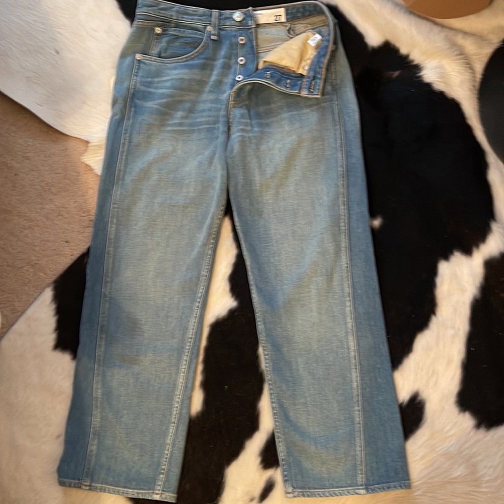 Rag & Bone Womens Maya Blue High Rise Ankle Denim Straight Leg Jeans NWT - Picture 4 of 4